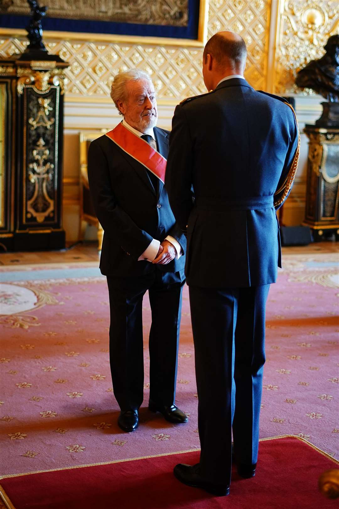Sir Ridley Scott with the Prince of Wales (Aaron Chown/PA)