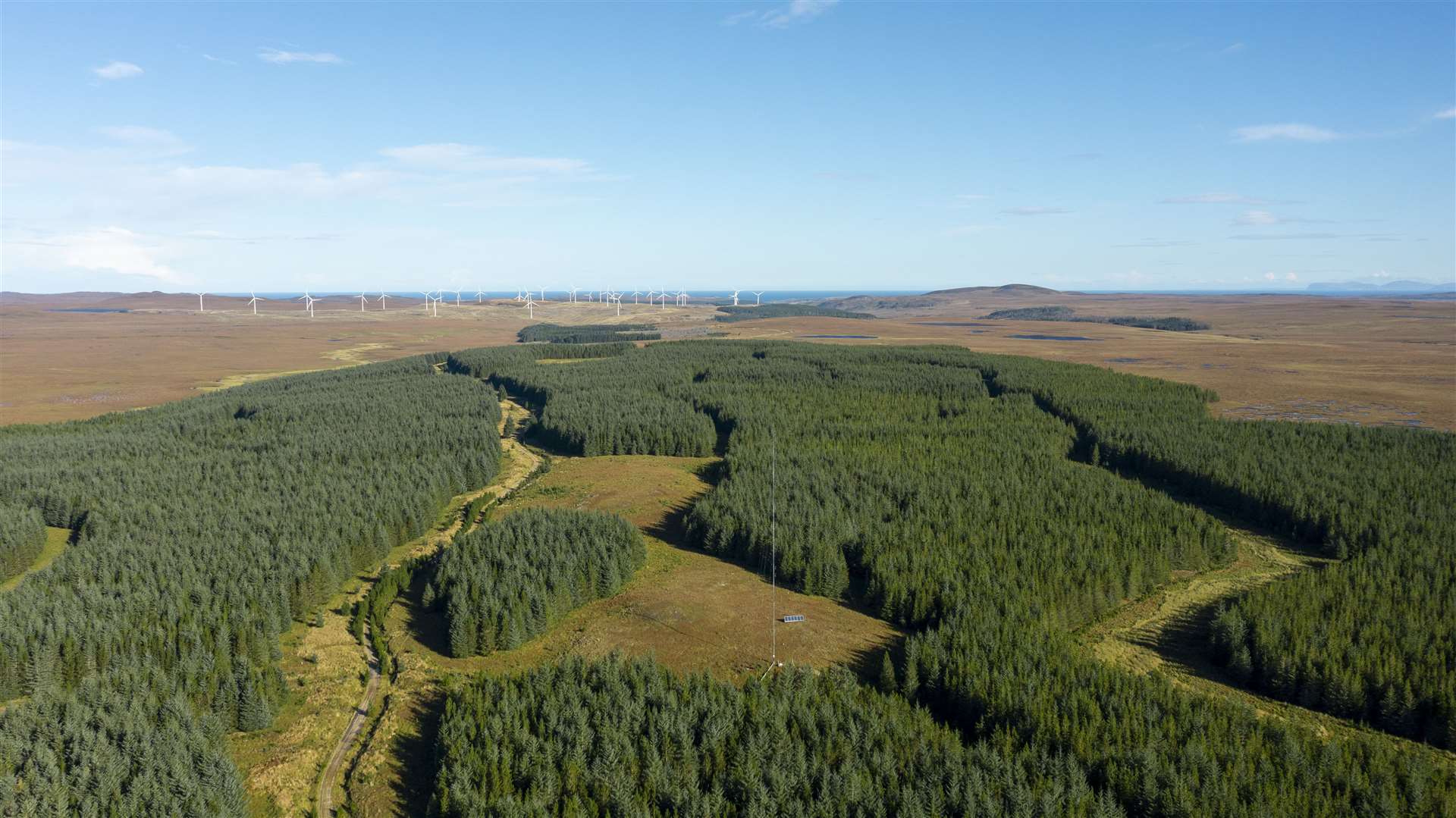 The Strathy South development site is to the south of SSE Renewables' existing Strathy North wind farm.