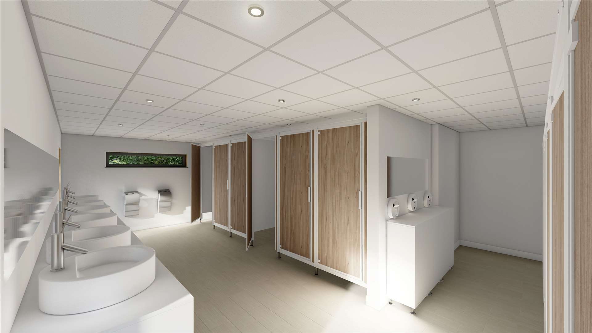 How the interior of the new facilities block will look when complete. Image: 3D Drawing Office