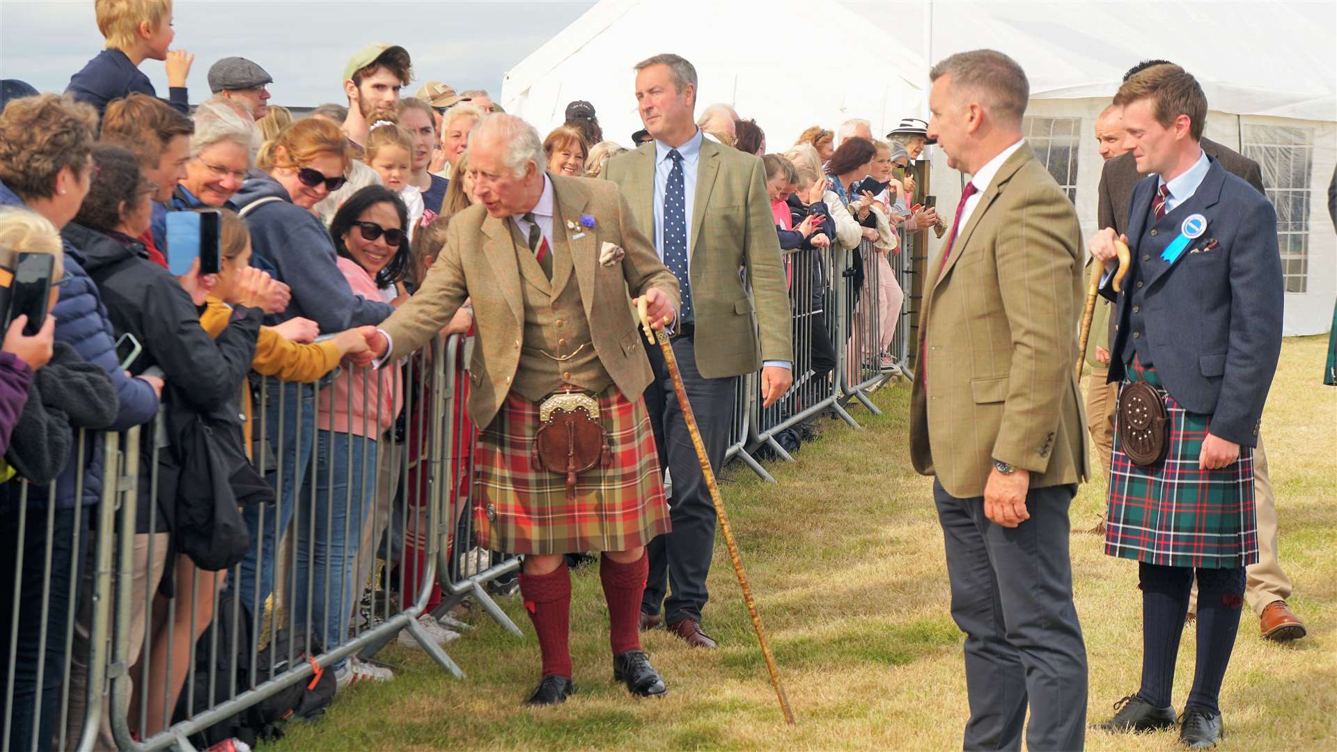 King Charles made his usual appearance as chieftain at the Mey Highland Games. Picture: DGS