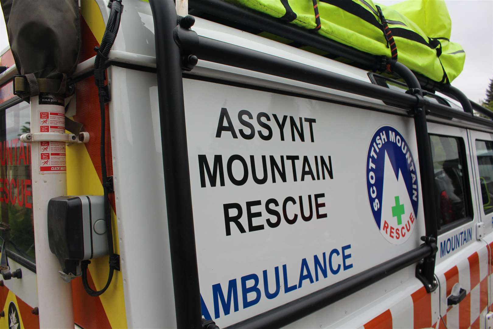 The team's 4x4 with the mountain rescue livery. Picture: John Davidson