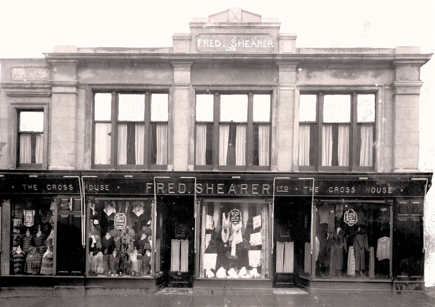 Belushi was impressed that Wick's great clothing emporium, Fred Shearer's, had hats that he liked. Photo courtesy of the Wick Society.