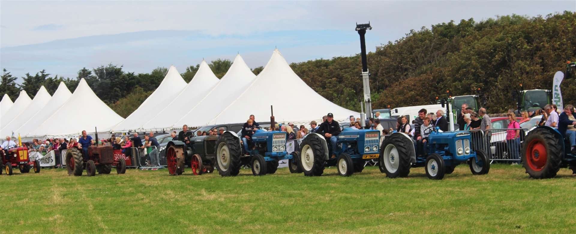 Tractor parade at the County Show in 2018, the last time it took place at Thurso East. Picture: Alan Hendry