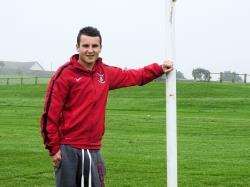Greg Shearer who has battled his way back from leukaemia and will take part in tomorrow's Highland Amateur Cup final.