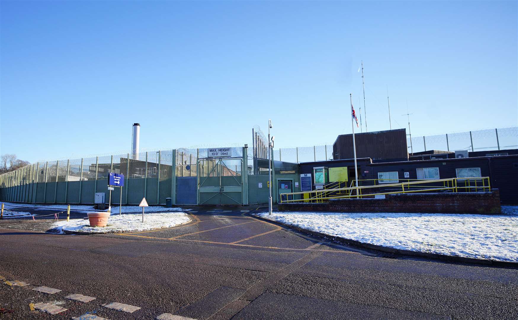 HMP Huntercombe in Oxfordshire, where Boris Becker is understood to have served his sentence before being flown back to Germany (PA)