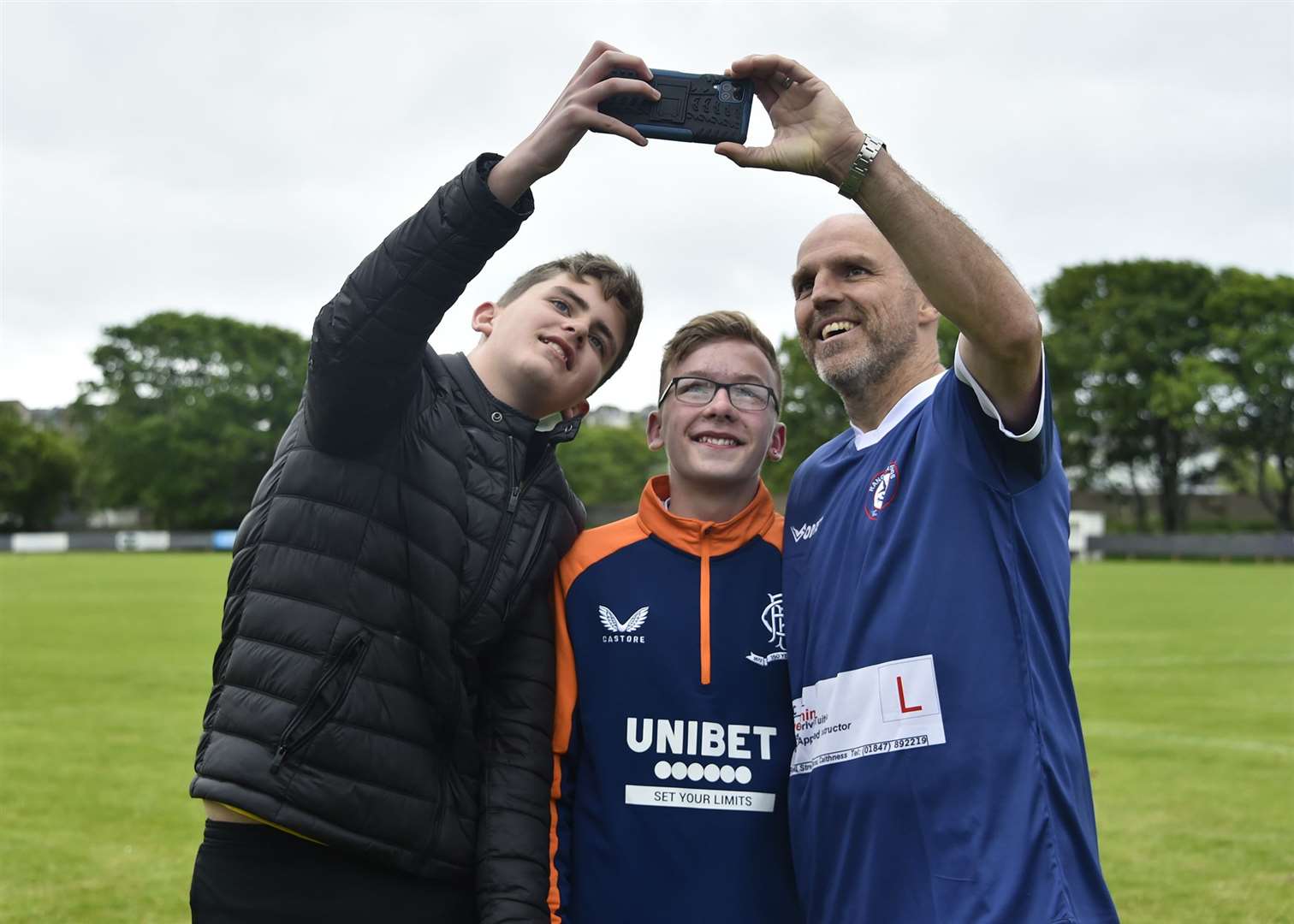 Supporters get a selfie with Alex Rae. Picture: Mel Roger