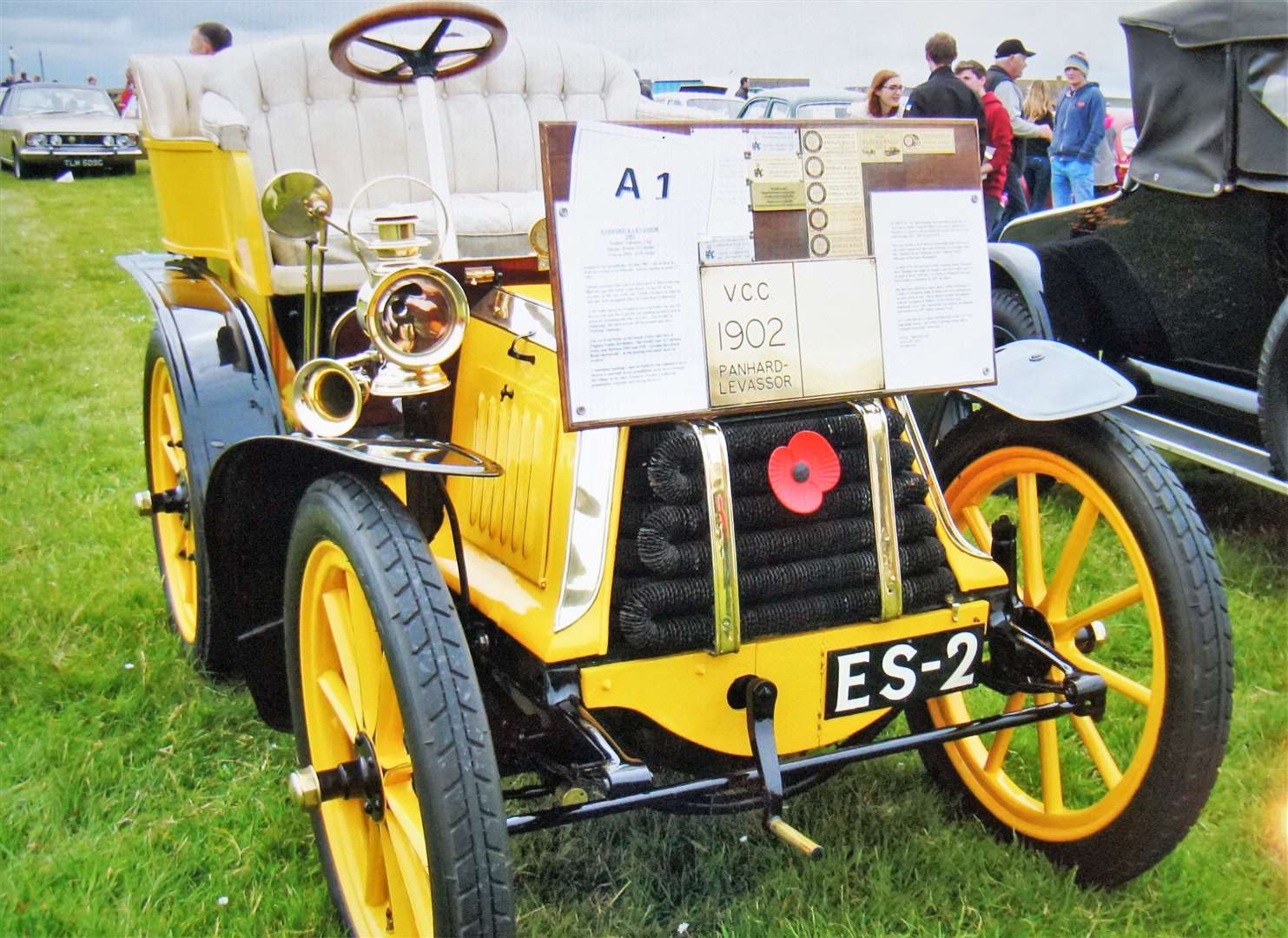 The oldest vehicle that has been regularly exhibited at the vintage rally in John O'Groats – a 1902 Panhard-Levassor owned by Murray Threipland from Dunbeath Castle.