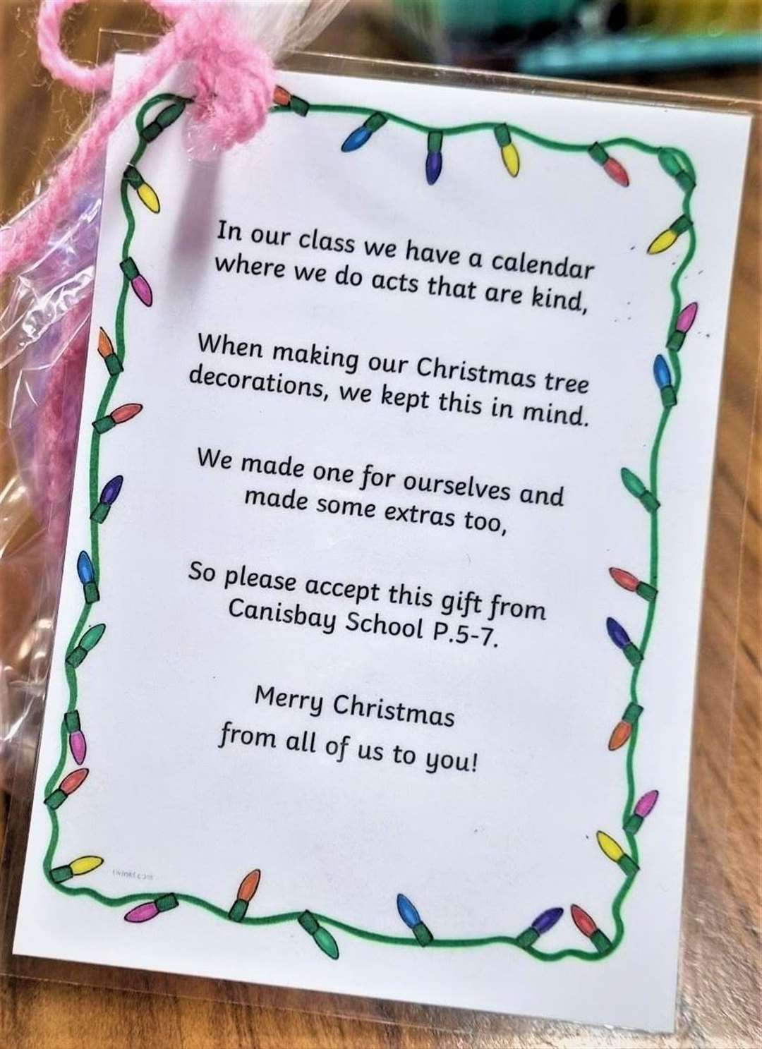 Canisbay Primary School Christmas message