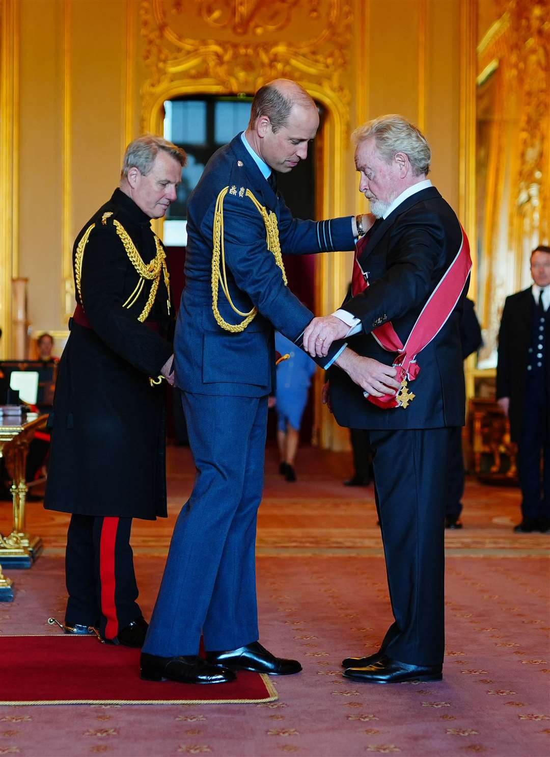 Sir Ridley Scott is made a Knight Grand Cross of the Order of the British Empire by the Prince of Wales (Aaron Chown/PA)