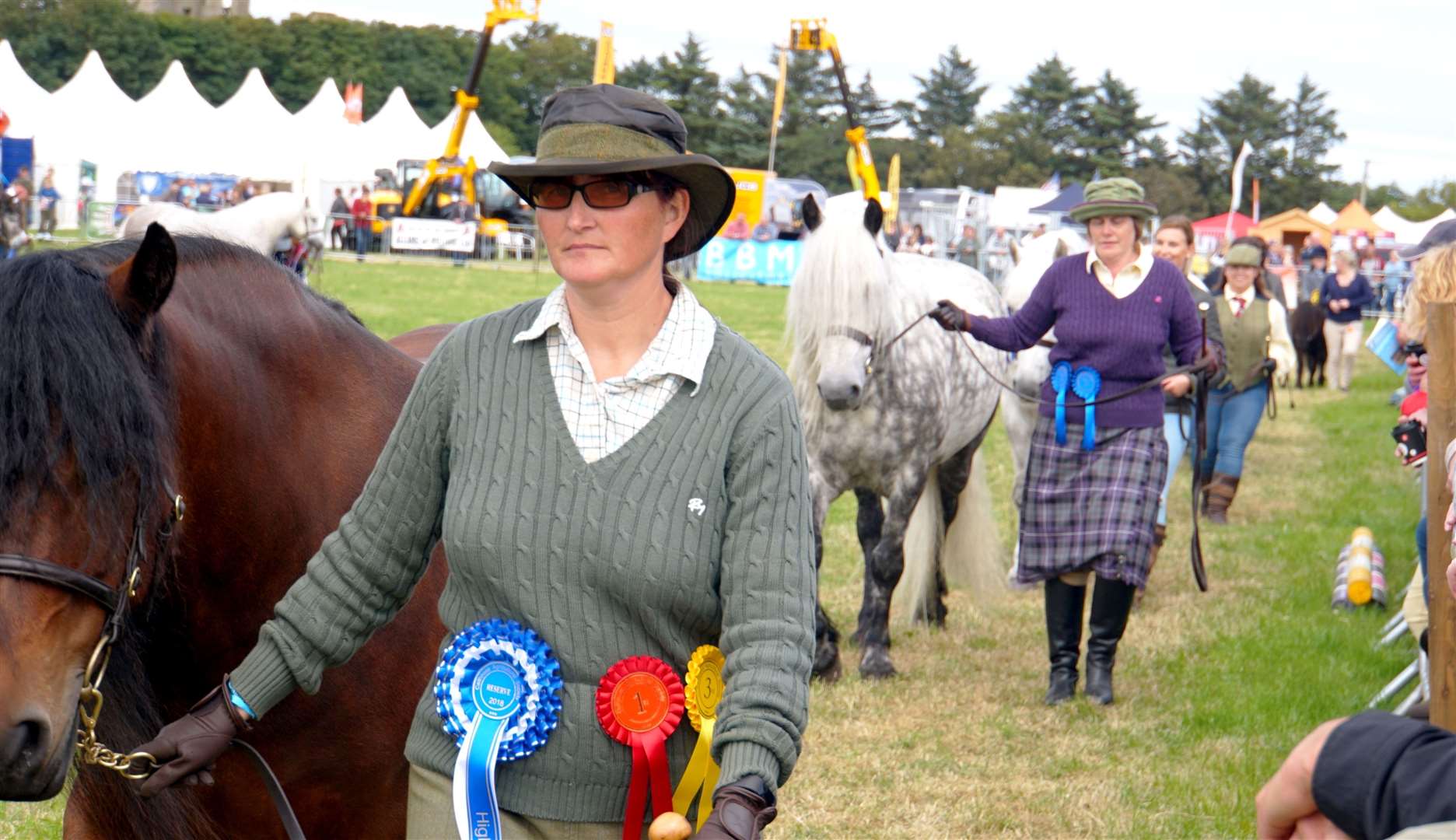 Prize-winning horses being paraded during the 2018 County Show in Thurso. Picture: DGS