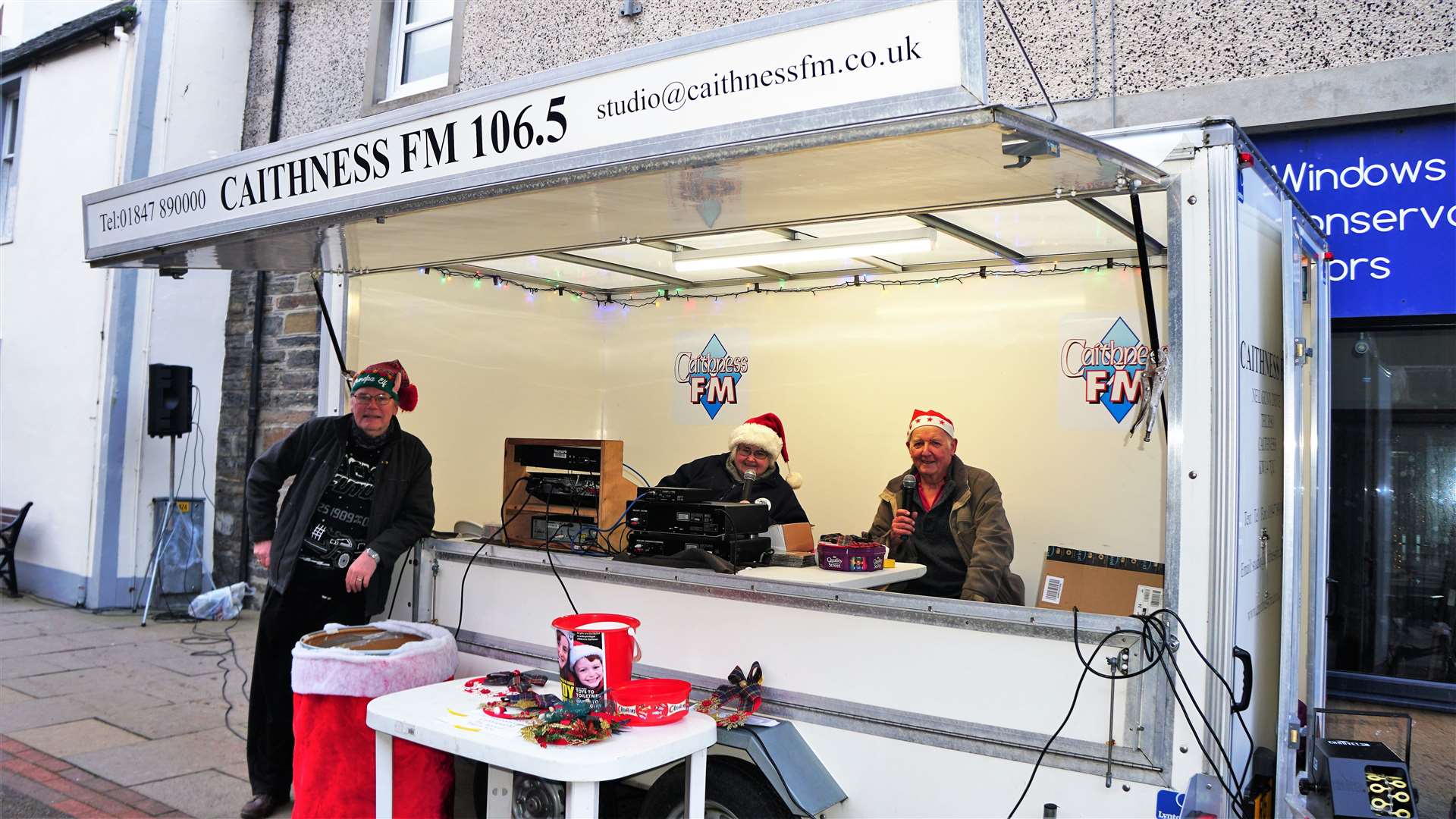 Caithness FM once again supplied the music for Saturday's Fun Day celebrations. Picture: DGS