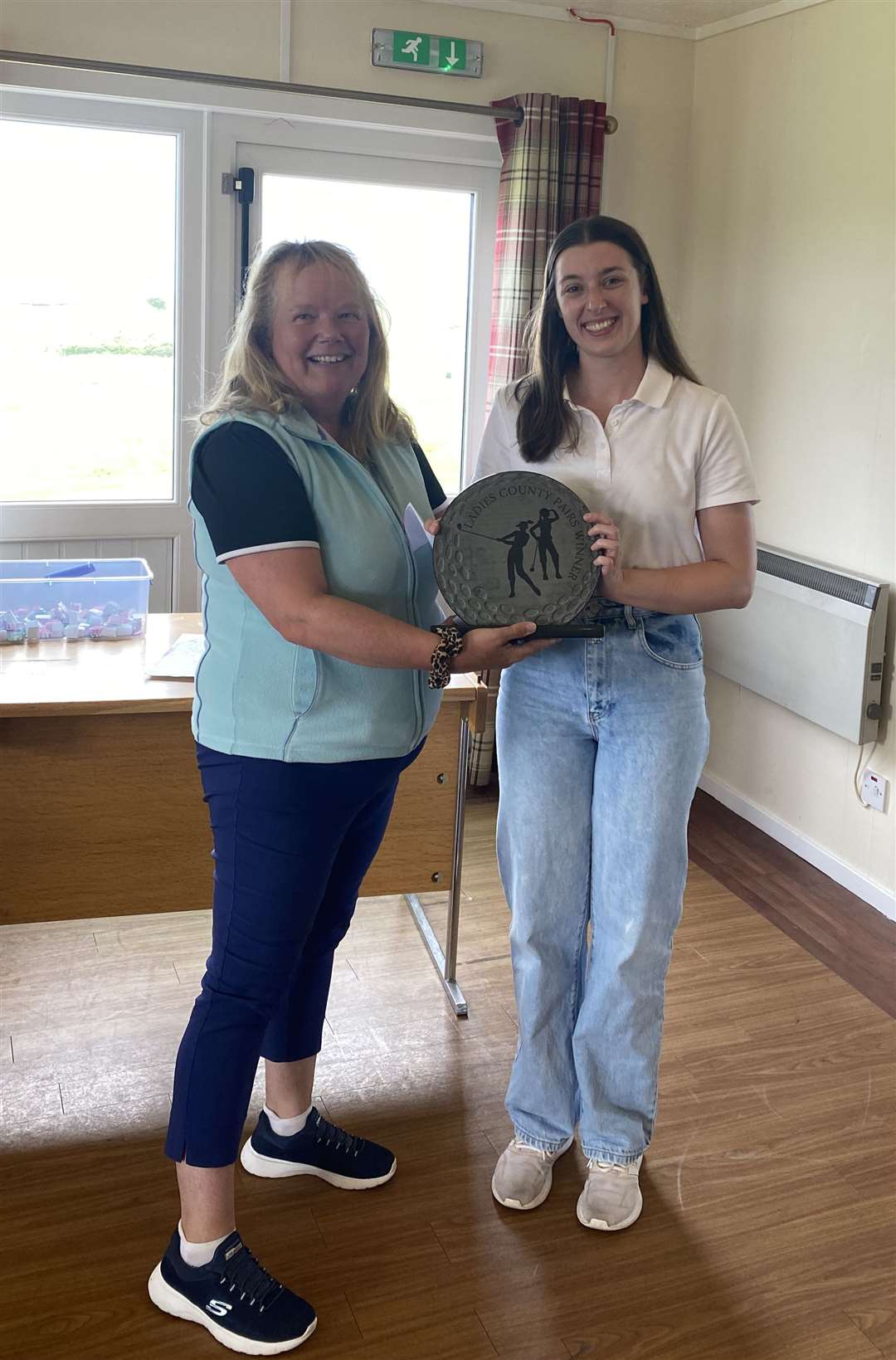 Jacqui Greig (left) and Eilidh Paterson, winners of the ladies' County Pairs competition.