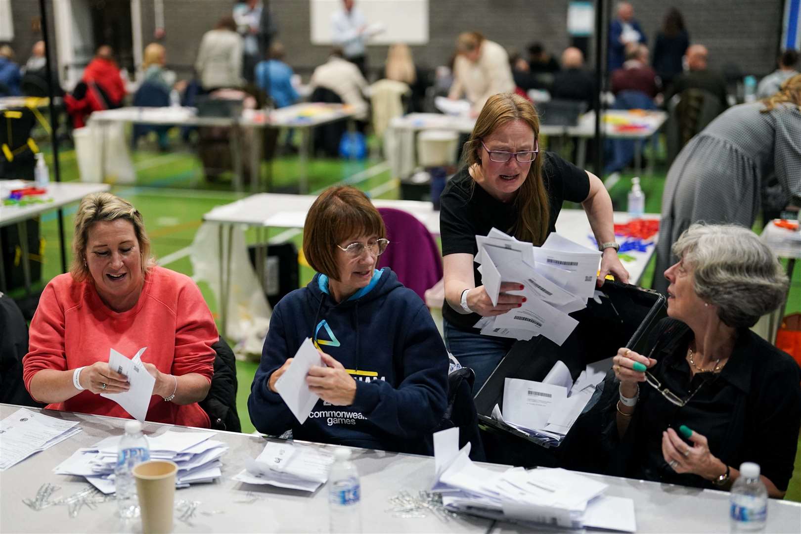 Vote counting continues for the Tamworth by-election (Jacob King/PA)