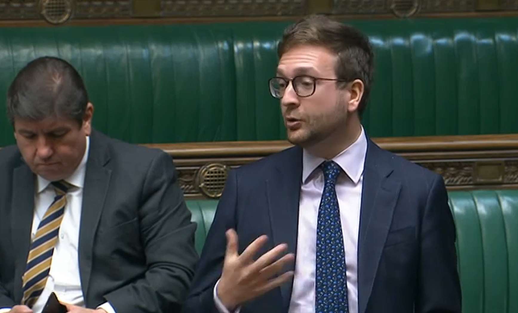Conservative MP Alexander Stafford addresses the House of Commons (PA)