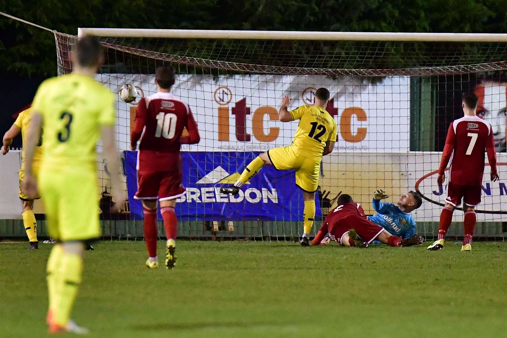 Gordon MacNab firing home the winner for Wick Academy against Formartine United the last time the teams met at North Lodge Park, in December 2019. Picture: Mel Roger