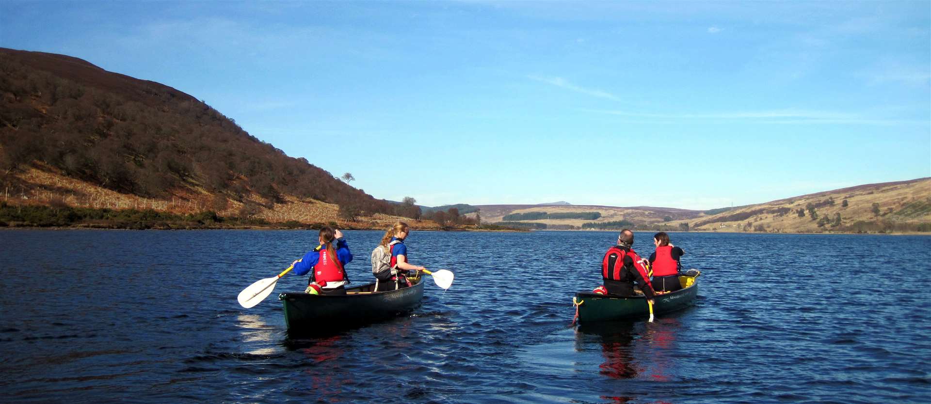 A canoe trip on Loch Brora.  Photo: Ken Nicol/Pentland Canoe Club