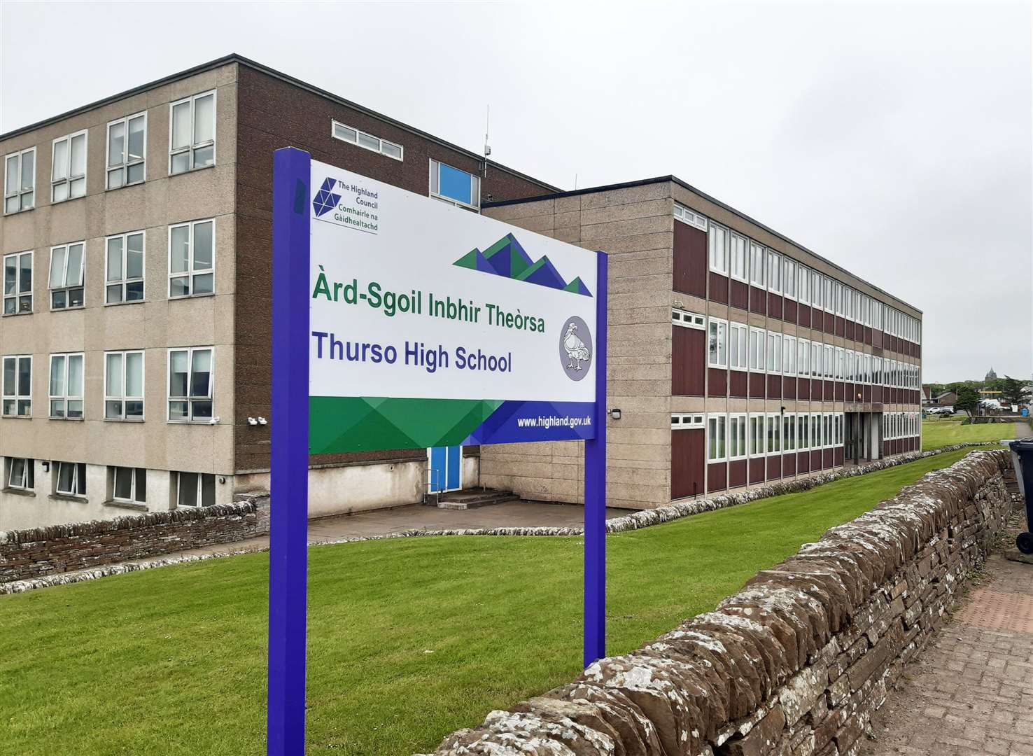 Thurso High School, where one block was condemned due to faulty concrete.