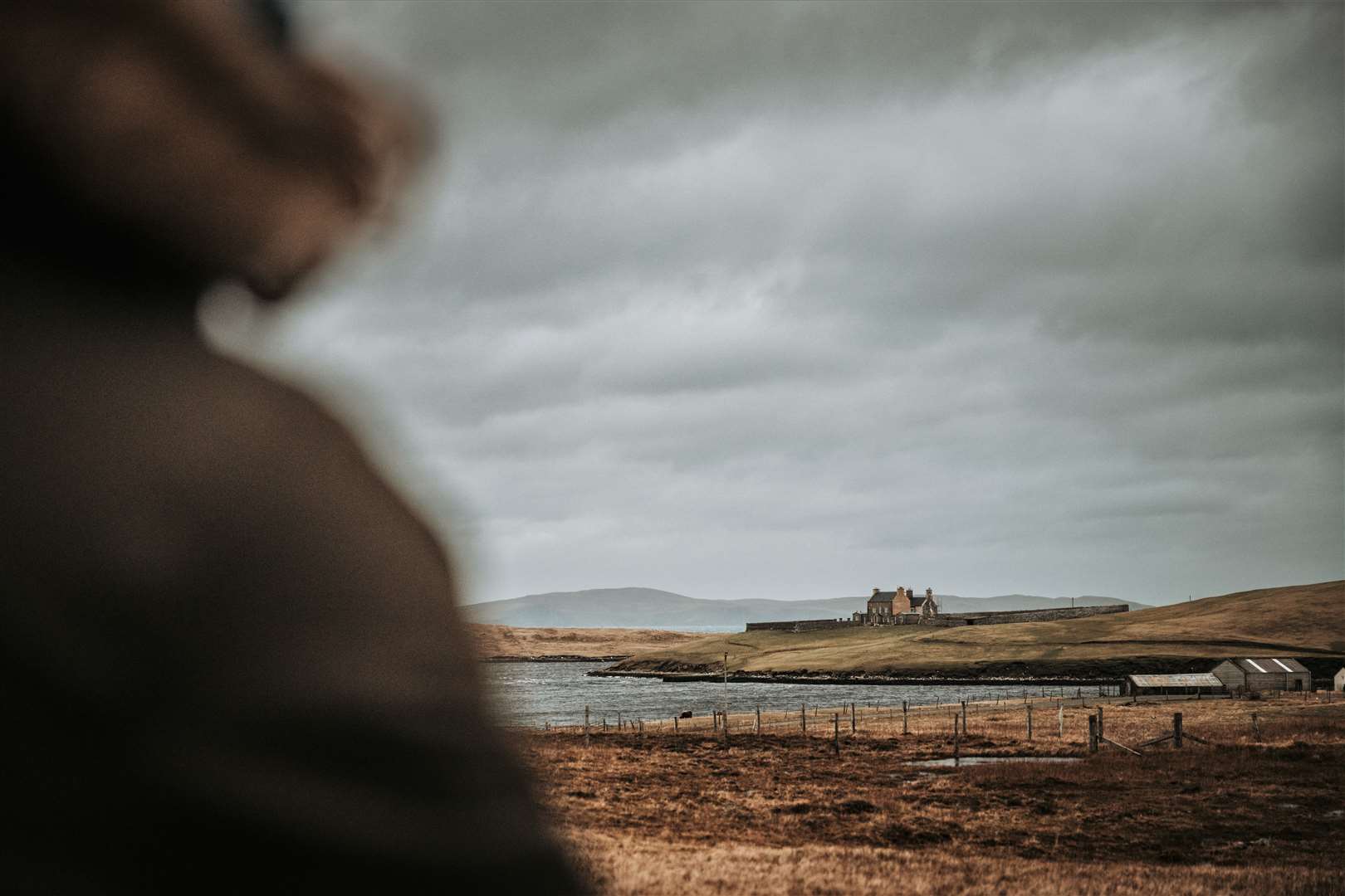 Chaz looks out towards Yell – the second of the islands on the Shetlands hike. Picture: Katie Taylor