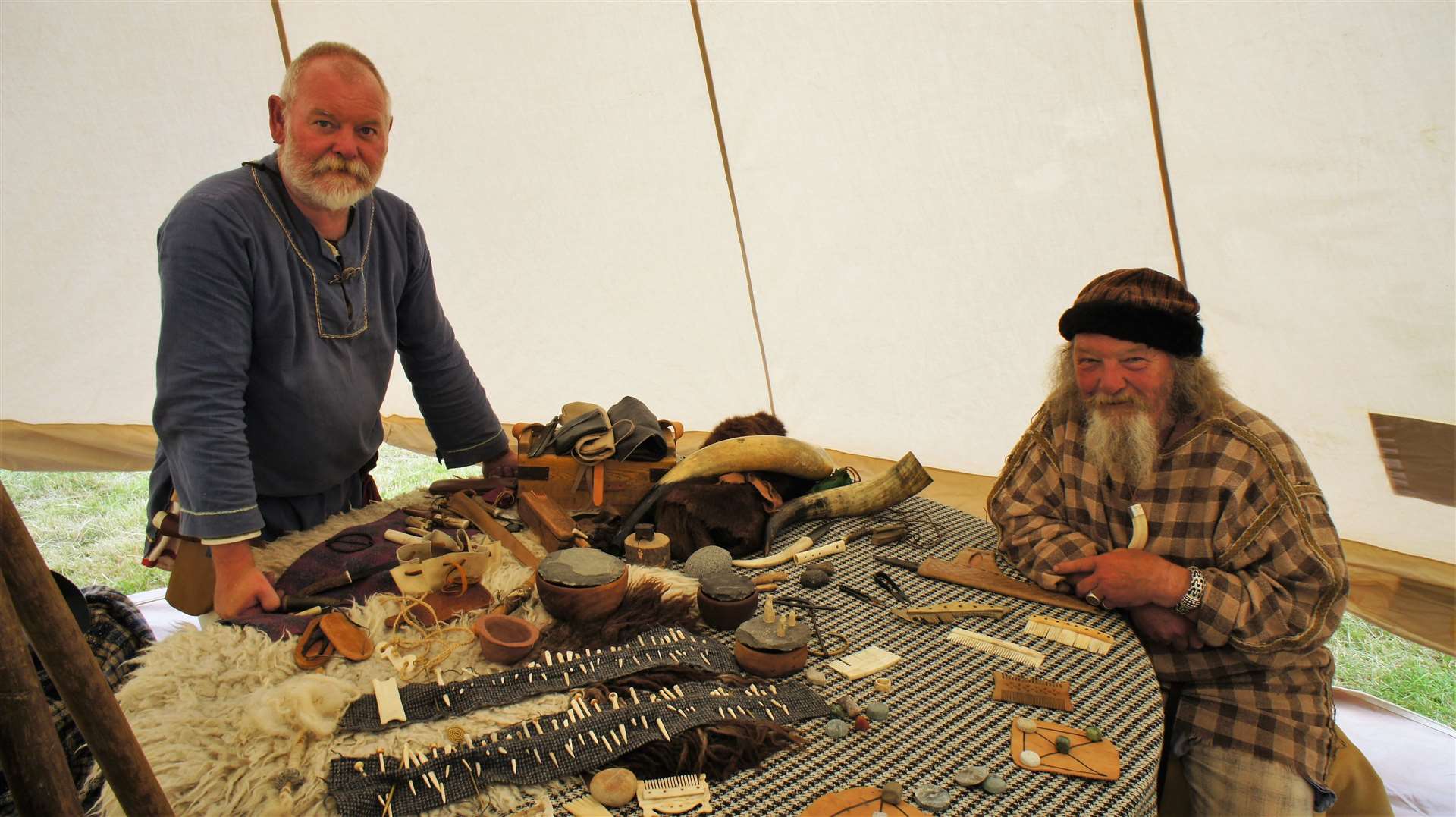 Living History showed various items that would have been commonly used in the Iron Age. Picture: DGS