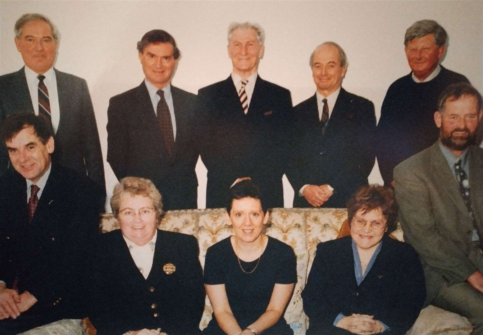 Major Graham Dunnett, the then Lord-Lieutenant, in 1999 with his Vice Lord-Lieutenant and deputies, including Captain Colin Farley-Sutton. Back row, from left: Dr Kenneth Swanson (Vice Lord-Lieutenant), Iain Gunn, Major Dunnett, Captain Farley-Sutton, Sir David Black. Front: Major Angus Mackay, Anne Dunnett, Dr Alison Brooks, Irene Mackay and Alistair Swanson. Missing from the photo was Councillor Deirdre Steven, Picture: Mario Luciani
