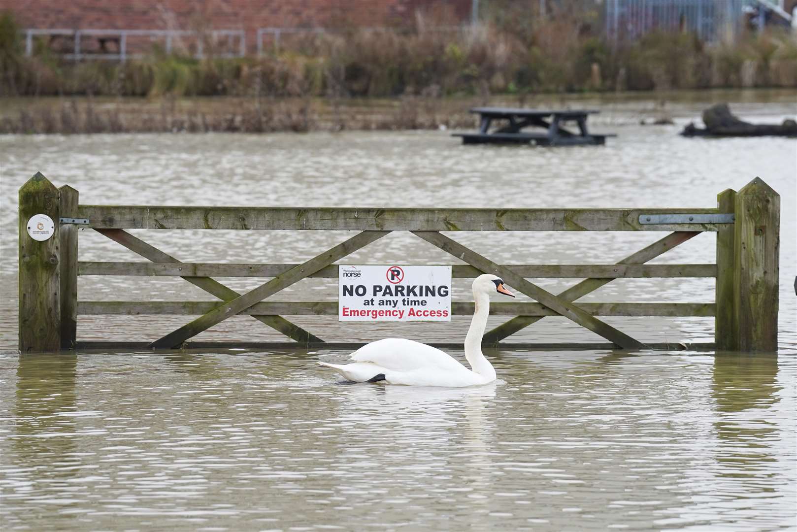 Flooding in Wellingborough was caused by rising levels on the River Nene (Stefan Rousseau/PA)