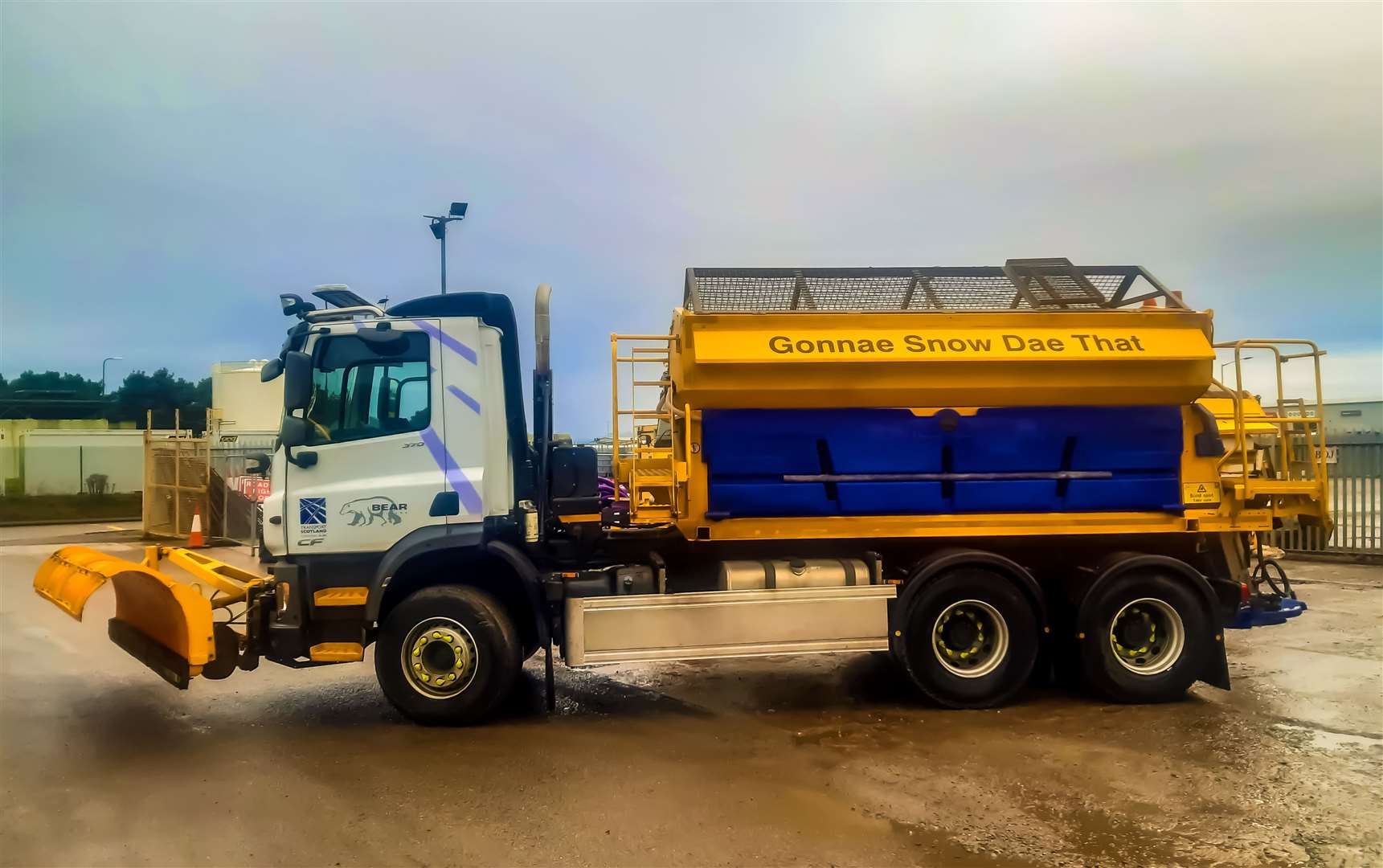 One of the Bear Scotland gritters ready to tackle the Highland's trunk roads this winter.