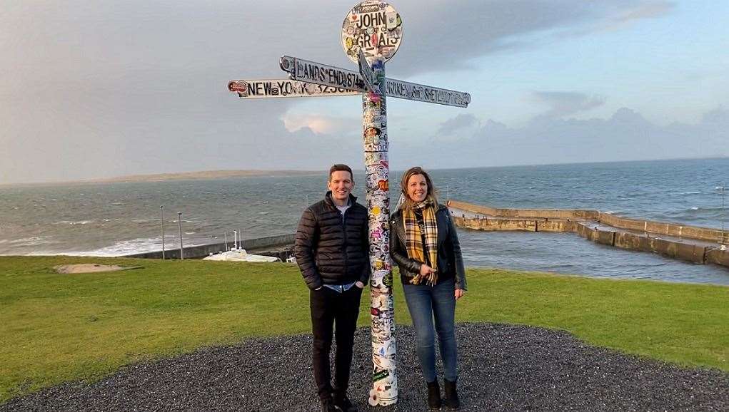 Husband and wife team Derek and Kerry Campbell who are behind the plans to create the most northerly whisky distillery on the Scottish mainland.