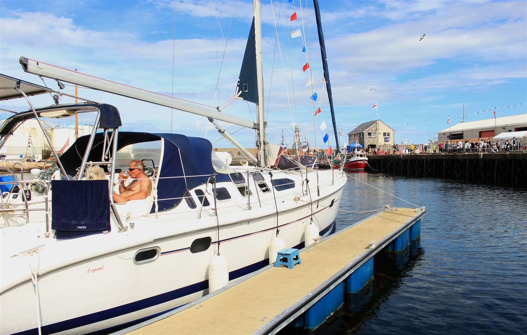 Local boats were joined by visiting yachts in sunny Wick. Picture: Alan Hendry