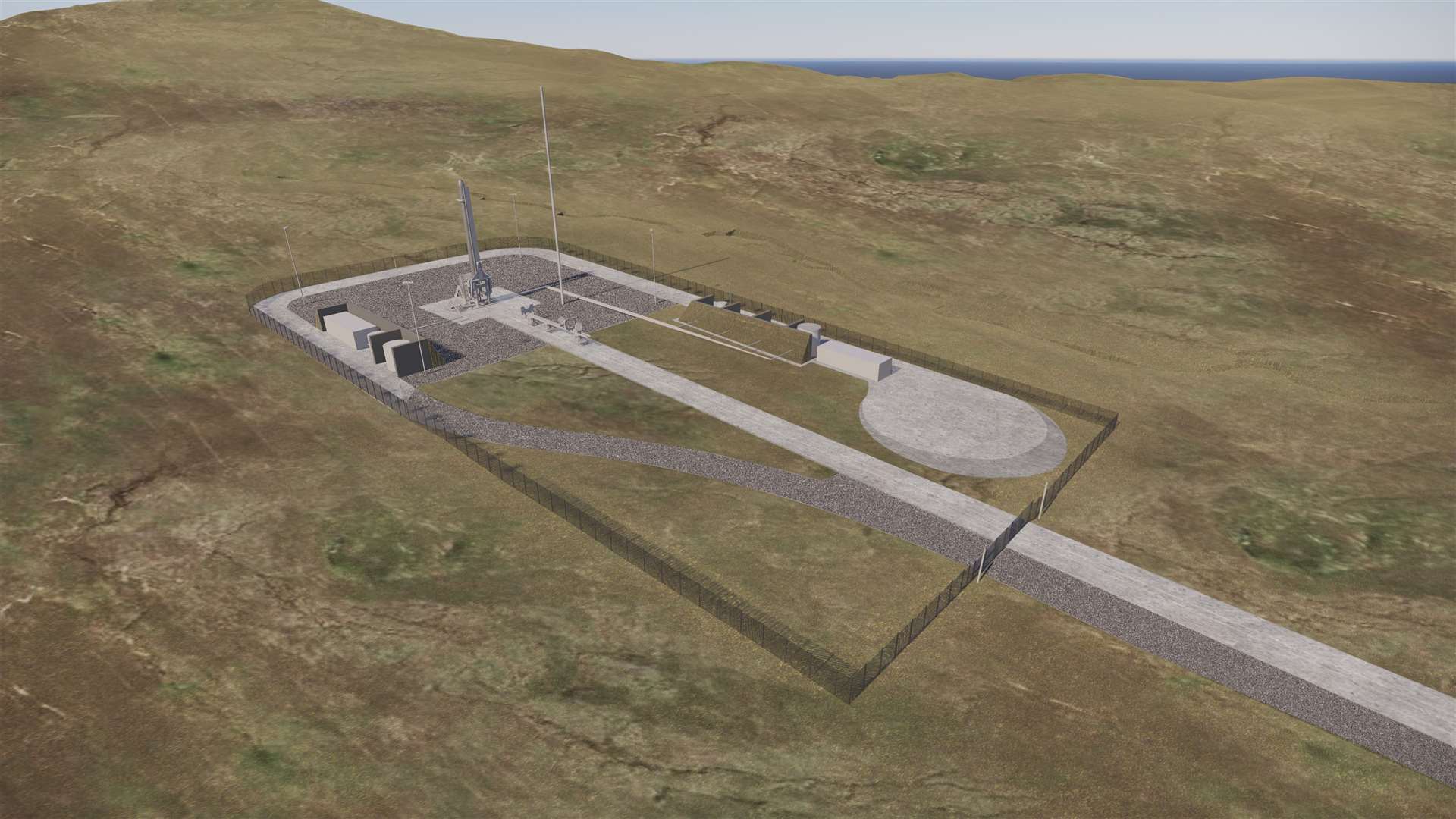 How the Sutherland spaceport site will look. Picture: NORR / HIE