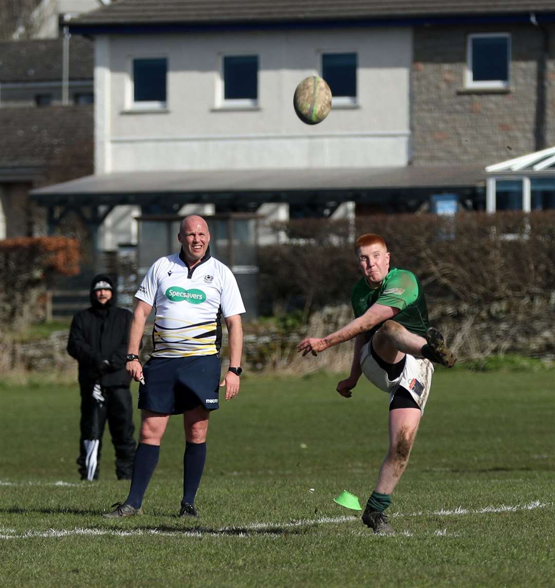 Jamie Mowat converted all four Caithness tries. Picture: James Gunn