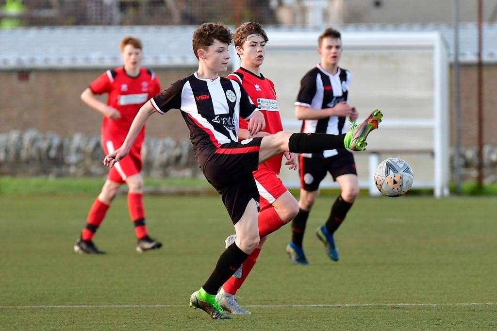 Caithness United under-16 player Alfie Miller. Picture: MB Roger Photography