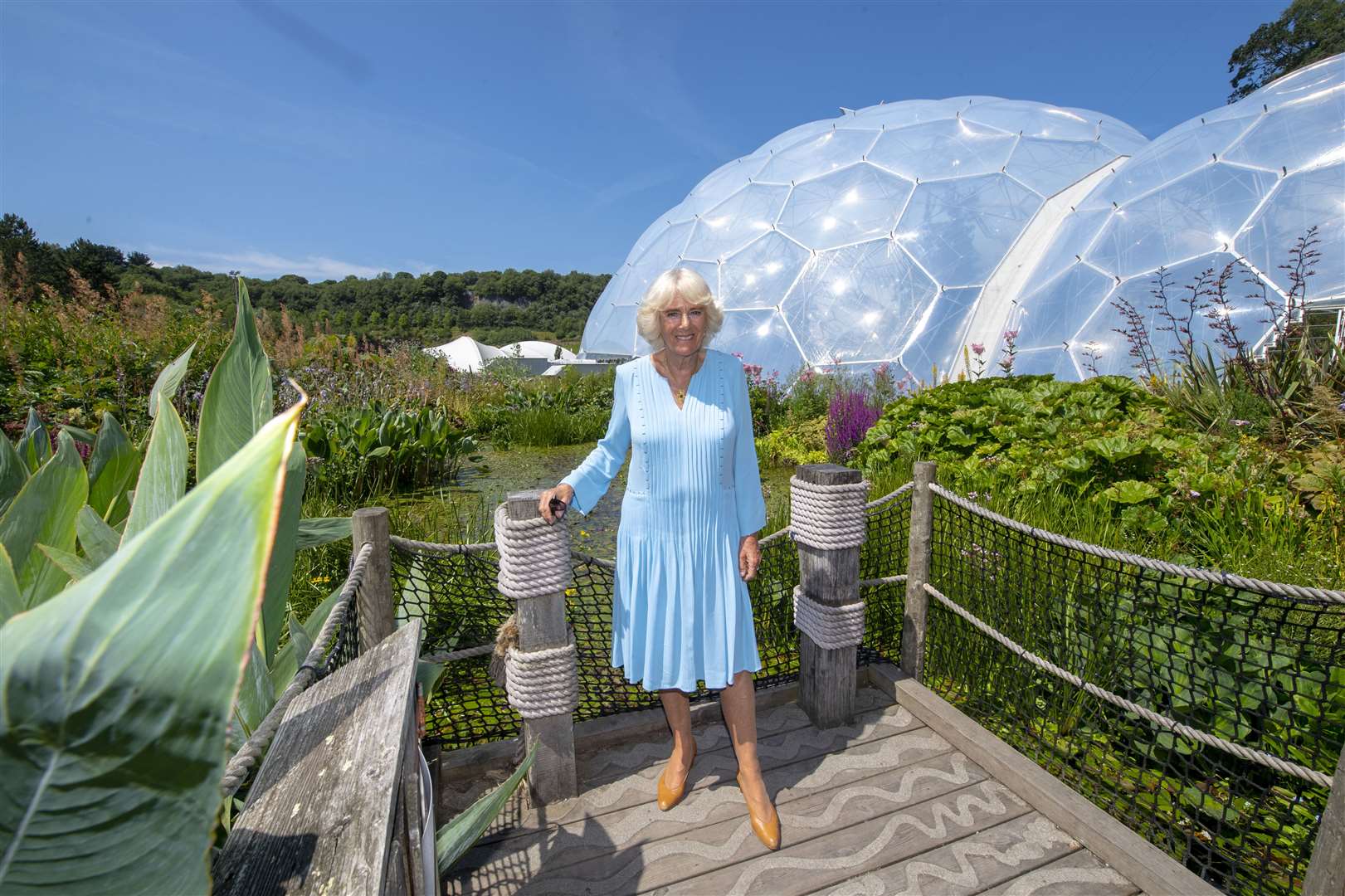 Camilla at the 10th anniversary of The Big Lunch initiative at the Eden Project near St Austell in Cornwall (Arthur Edwards/The Sun/PA)