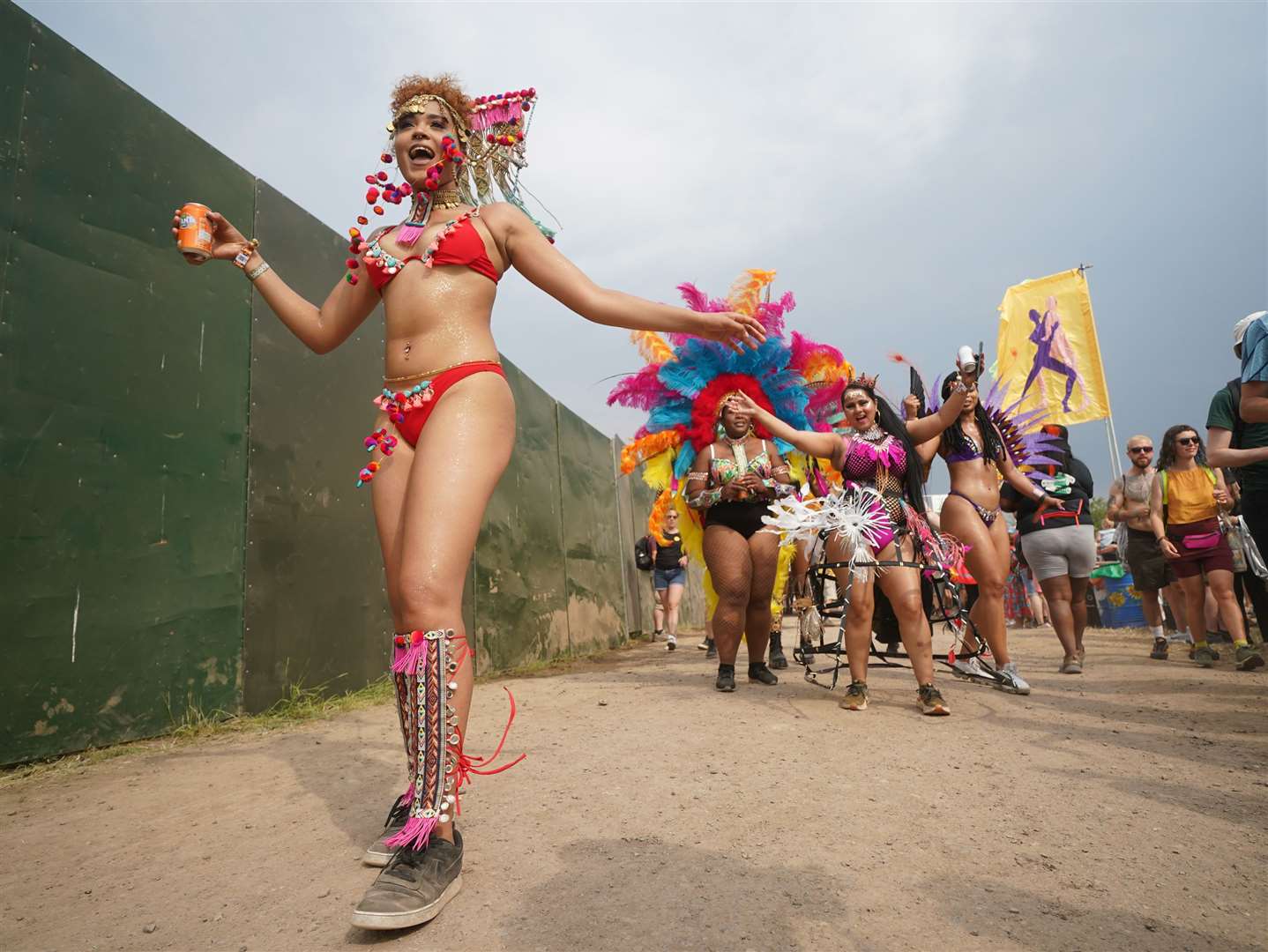 Glastonbury has thrown its first Notting Hill Carnival (PA)