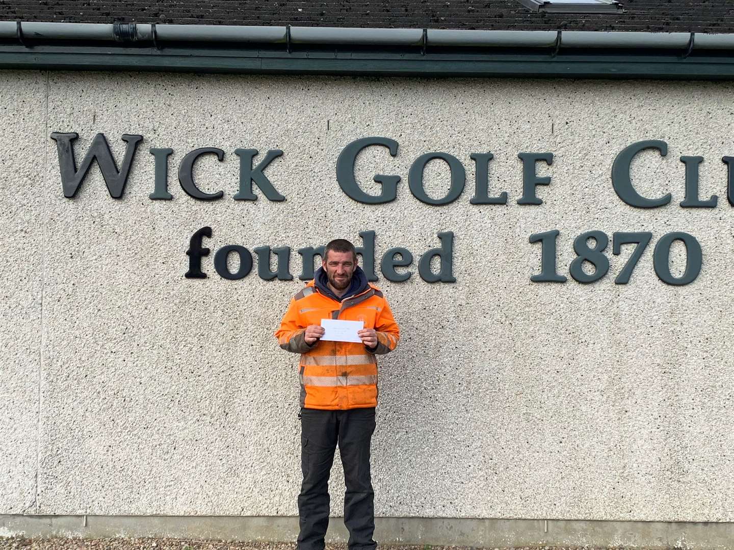 Dougie Thorburn, winner of the scratch prize in Wick Golf Club's Sesquicentennial Open on Sunday.