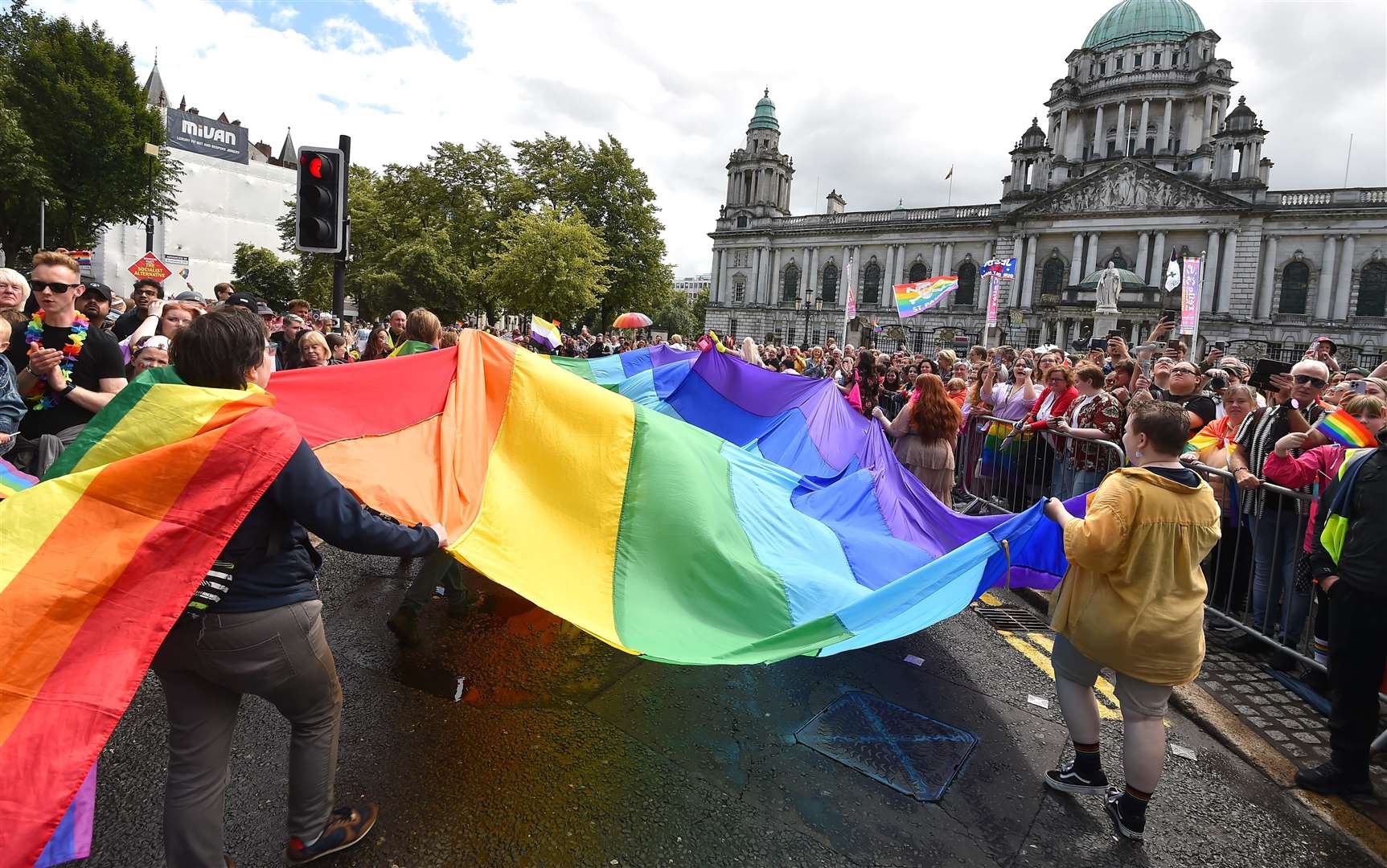 Preacher Ryan Williamson made his comments ahead of the 2023 Belfast Pride parade on Saturday (Oliver McVeigh/PA)