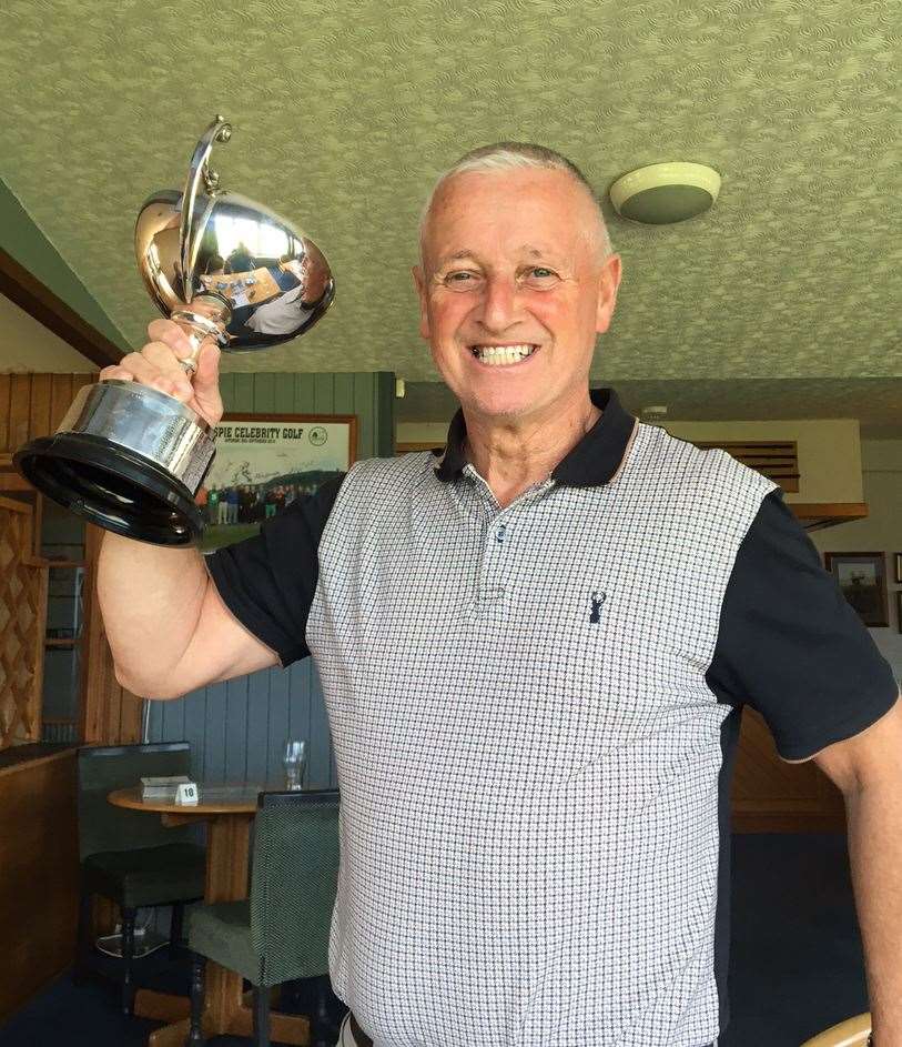 Graham Harness, winner of the Caithness and Sutherland Seniors trophy for the best four-round aggregate score.
