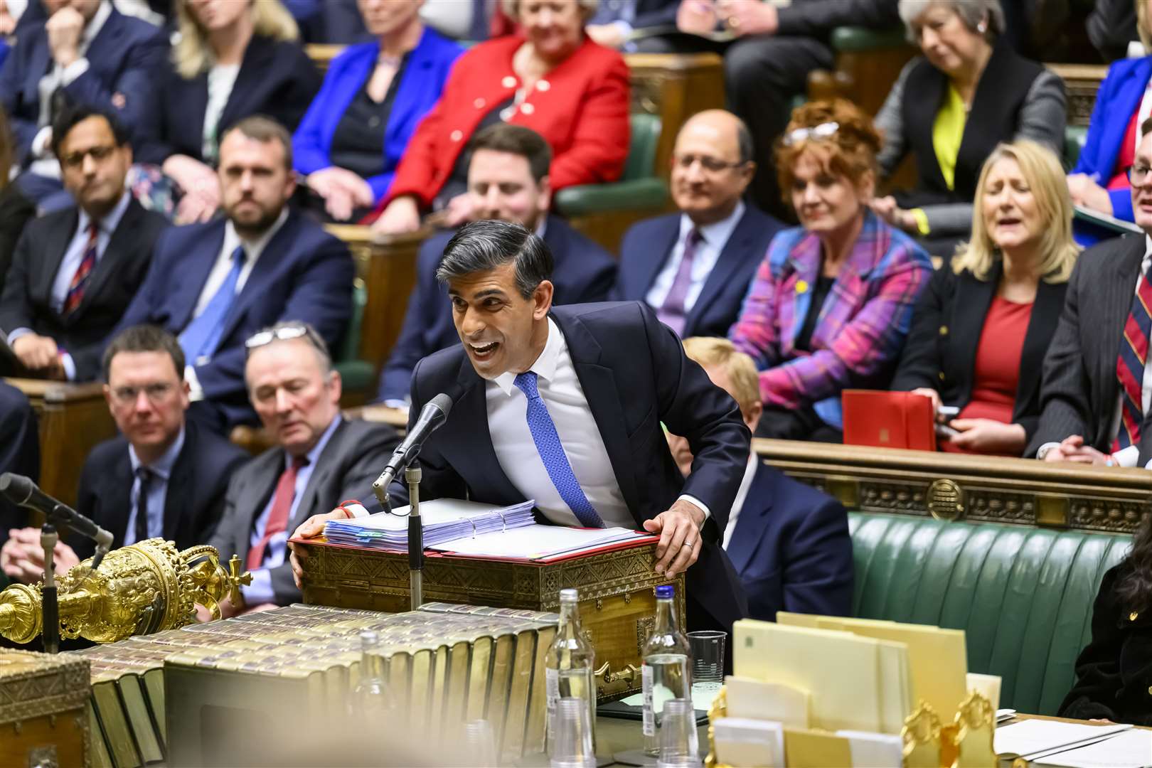 Prime Minister Rishi Sunak in the Commons chamber (Maria Unger/PA)