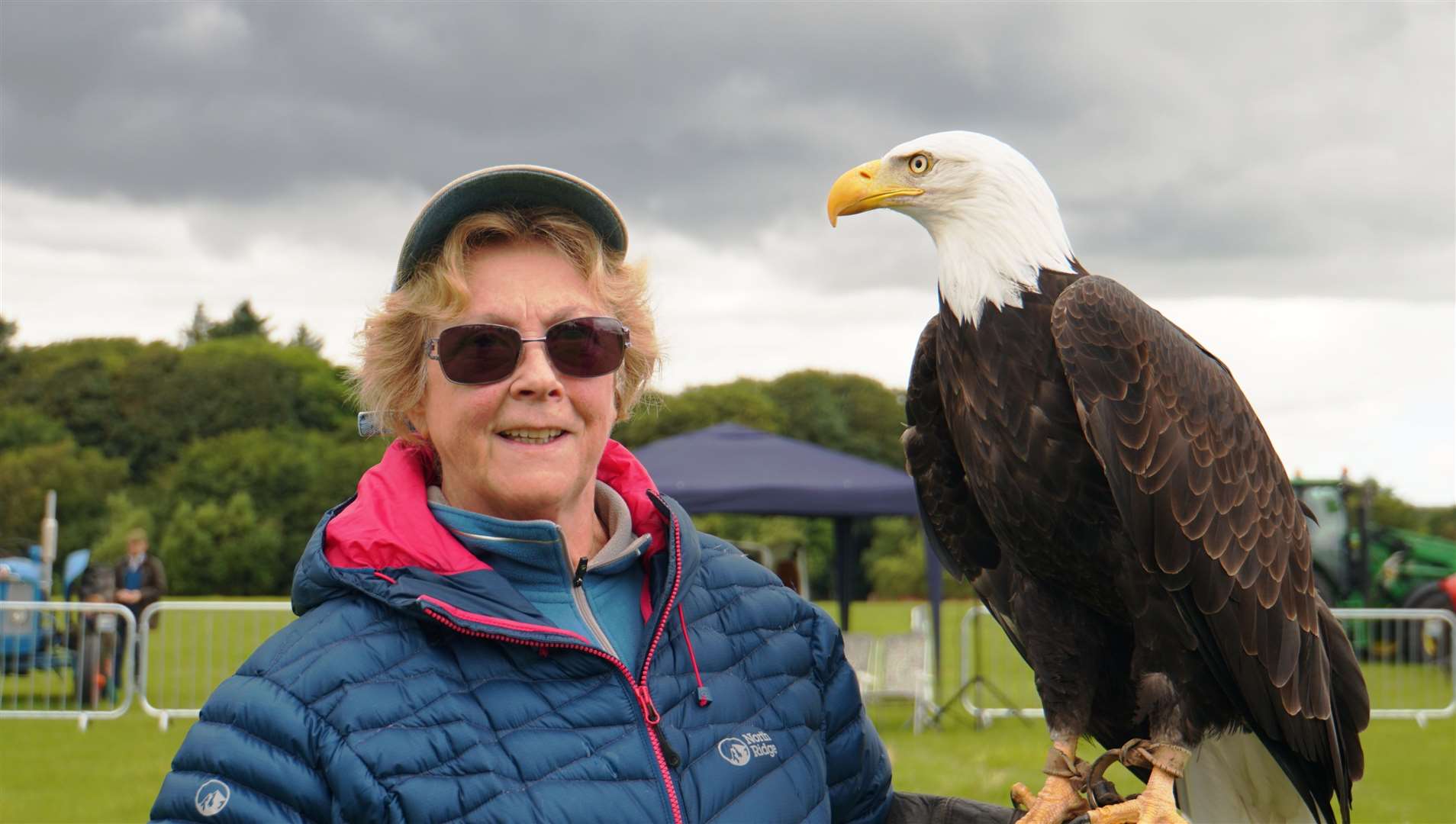 Sheila Mather with one of the birds on show at last year's Thrumster Game Fair.