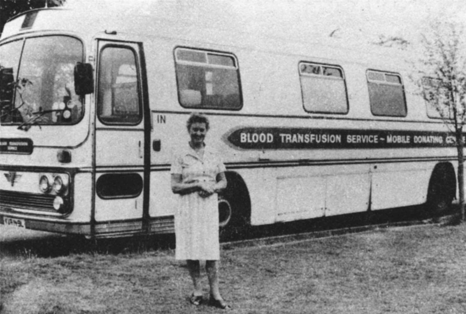 Getting out and about to collect from donors in years gone by.
