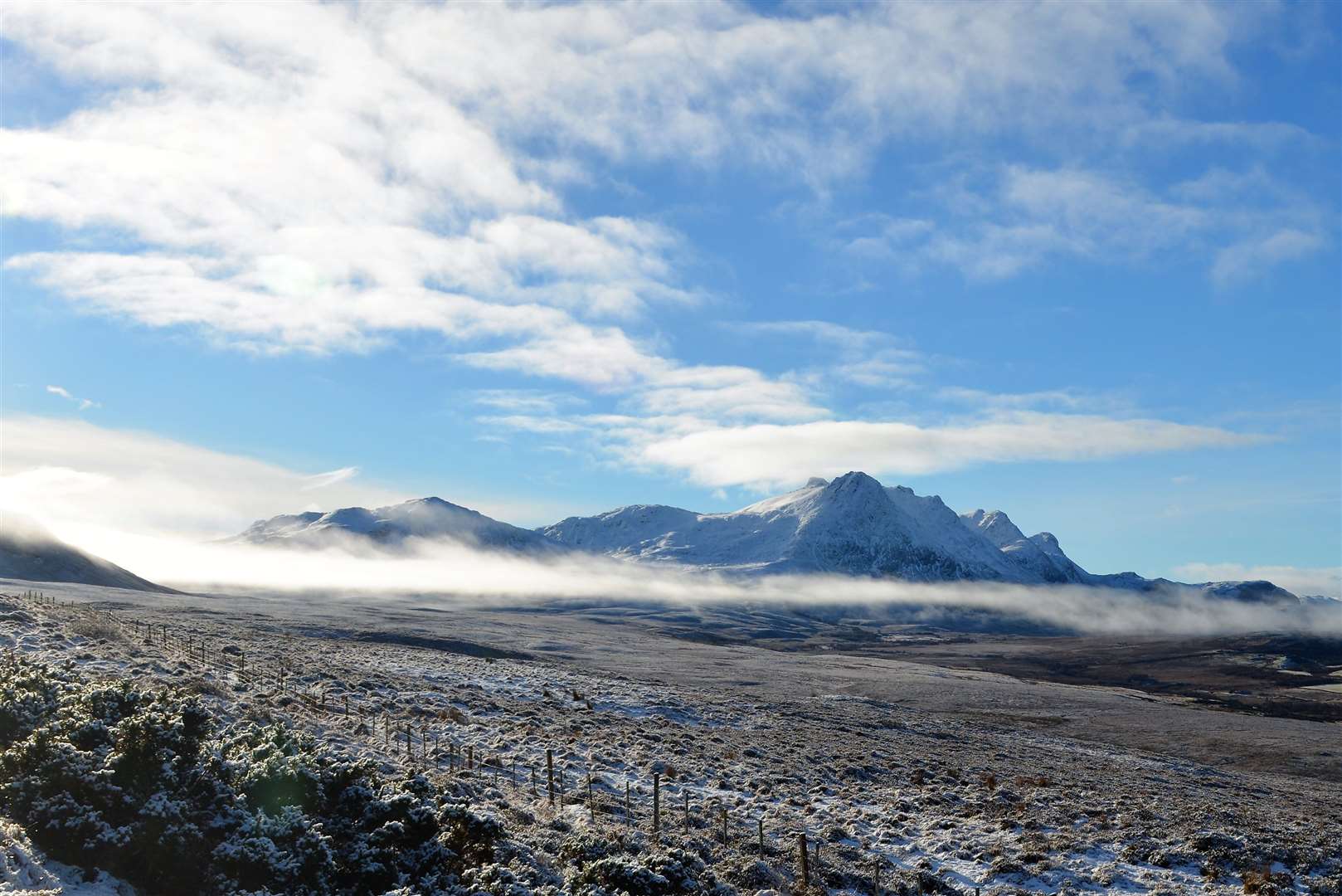 Cold, crisp conditions at Ben Loyal in February 2019. Picture: Jim A Johnston