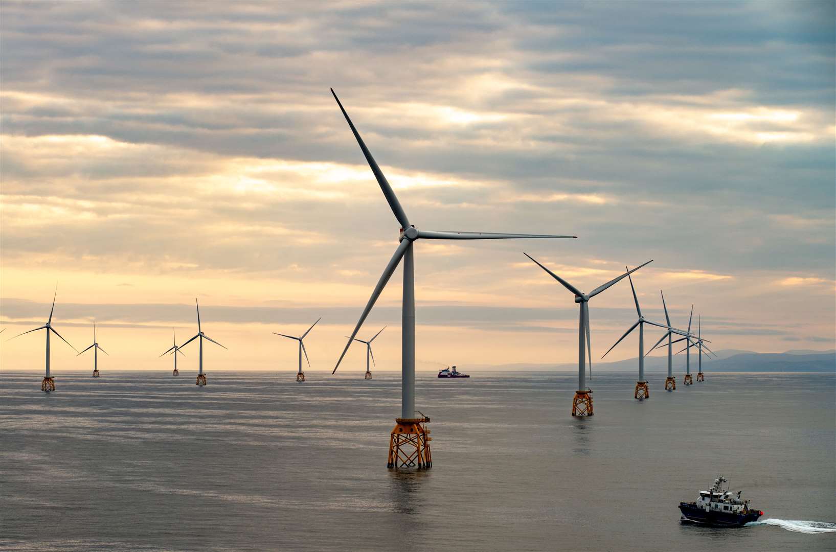 The Beatrice wind farm off the east coast of Caithness.