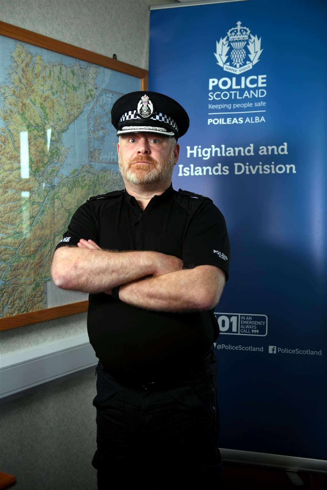 Rob Shepherd, Police Scotland's Chief Superintendent for the Highland and Islands Division. Picture: James Mackenzie