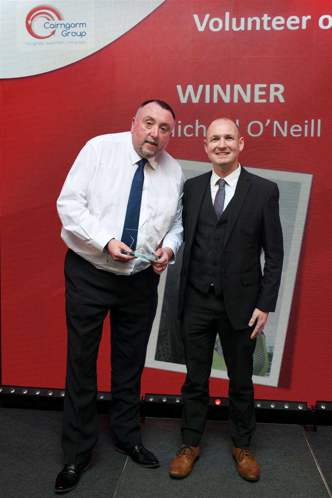 Michael O'Neill won the Volunteer Award sponsored by Cairngorm Group. Picture: James Mackenzie.