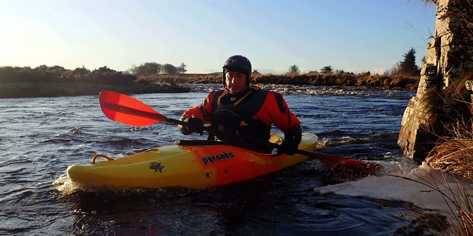 Having fun on the River Thurso at Halkirk. Picture: Ken Nicol/Pentland Canoe Club