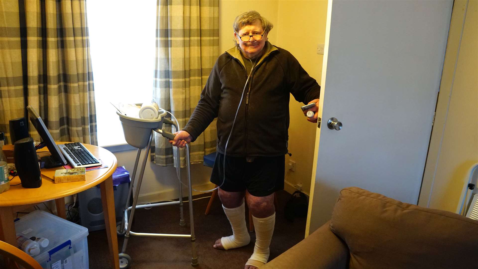 Peter Bodek has multiple health issues and thinks his mouldy house in Thurso is 'killing' him. Picture: DGS