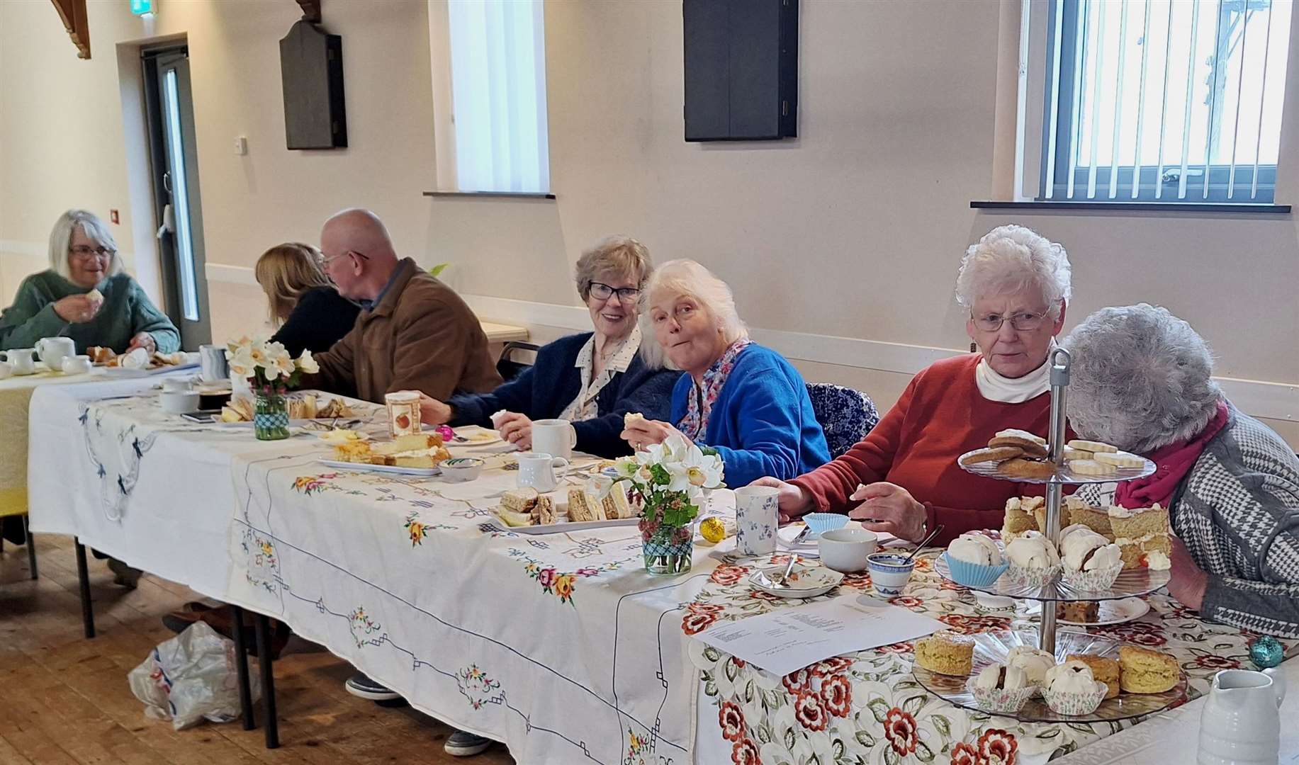 Members of Reiss Gardening Club having afternoon tea following their AGM. New members are welcome.