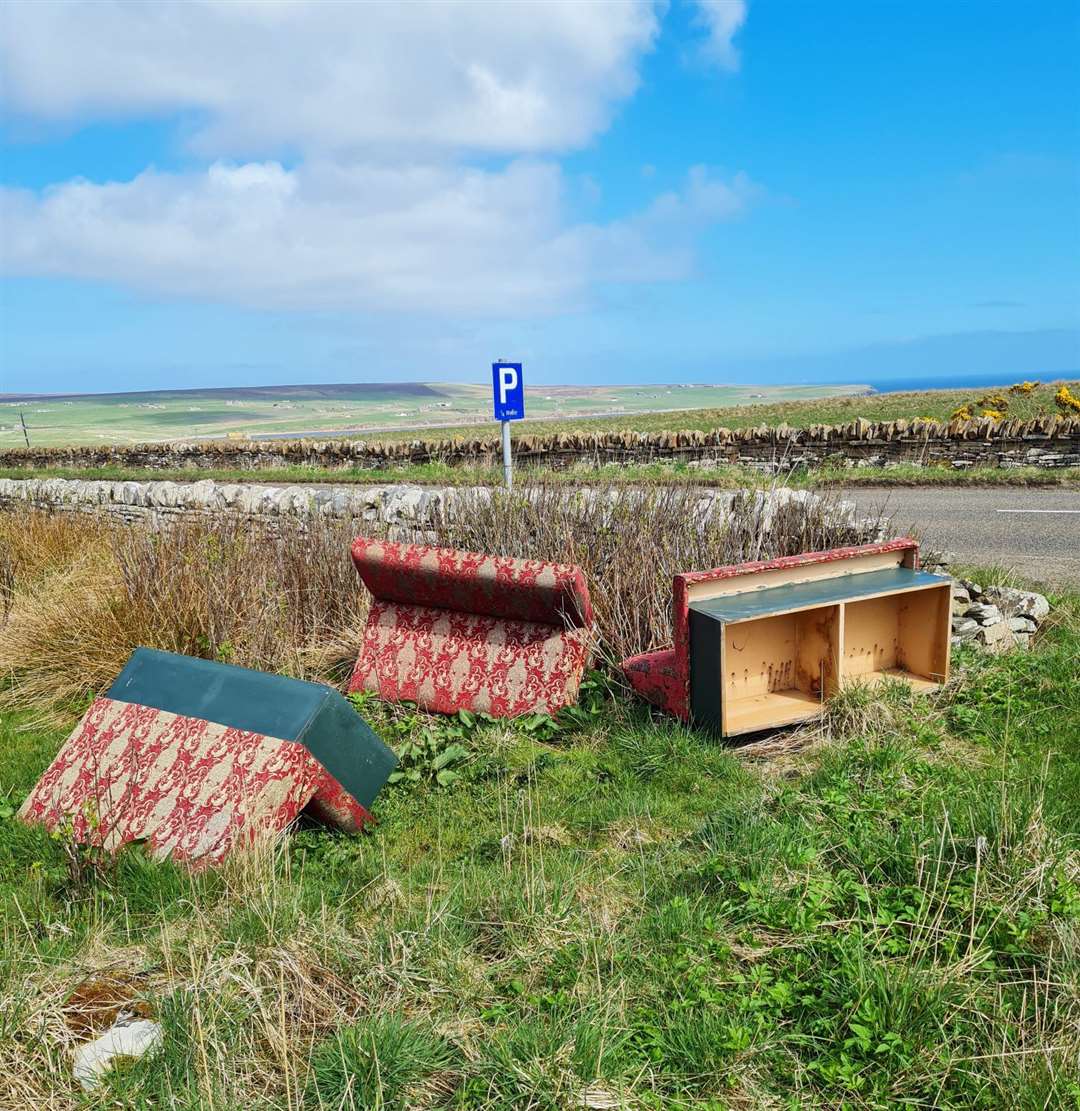The fly tipping took place near the A99 south of John O'Groats, part of the NC500 tourist route.