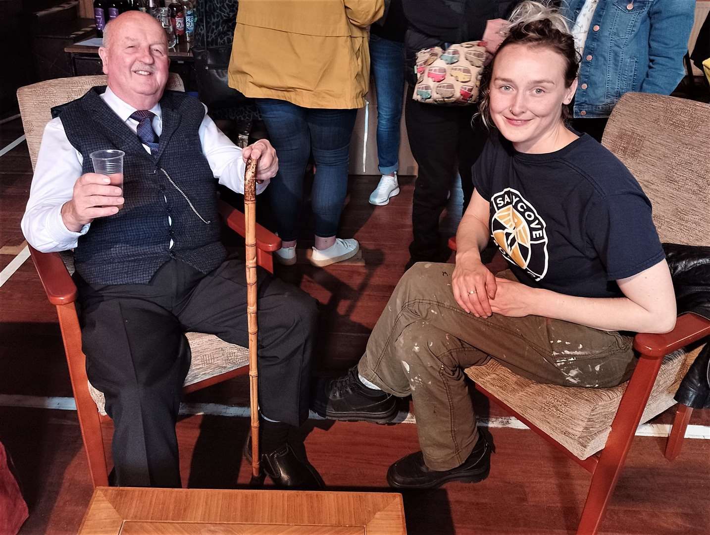 Local legend Willie Mackay with the organiser of the show, Cally Maxwell. Pictures: Ian Pearson