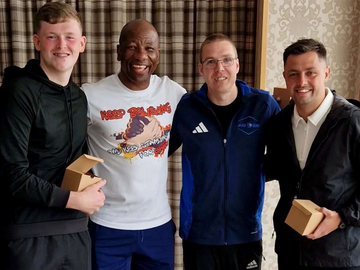 From left: Connor Durrant, Marvin Andrews, Alyn Gunn and Curtis Rose.