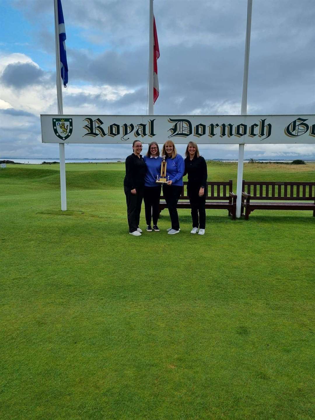 The Reay ladies team who won the nett trophy in the Caithness and Sutherland Intercounty competition at Royal Dornoch, left to right Sarah Meiklejohn, Rebecca Munro, Carol Paterson and Pam Bain.